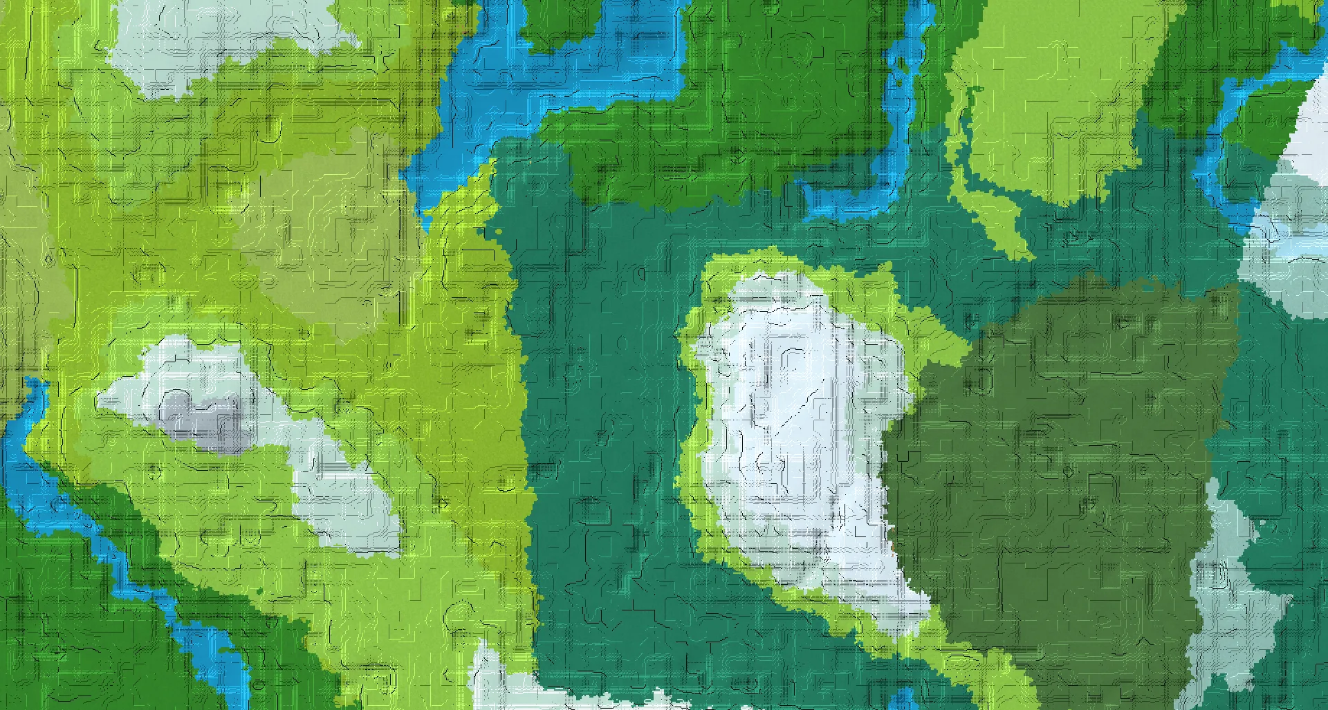 Seed map — Taiga village and Ancient city