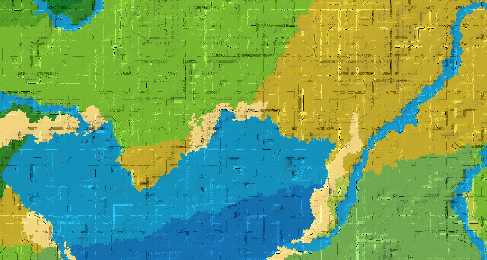 Seed map — Ocean Ruins South of a Plains Start