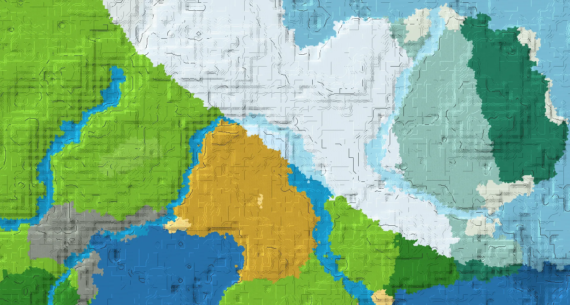 Seed map — Ice Spikes Southwest of a Snowy Taiga Start