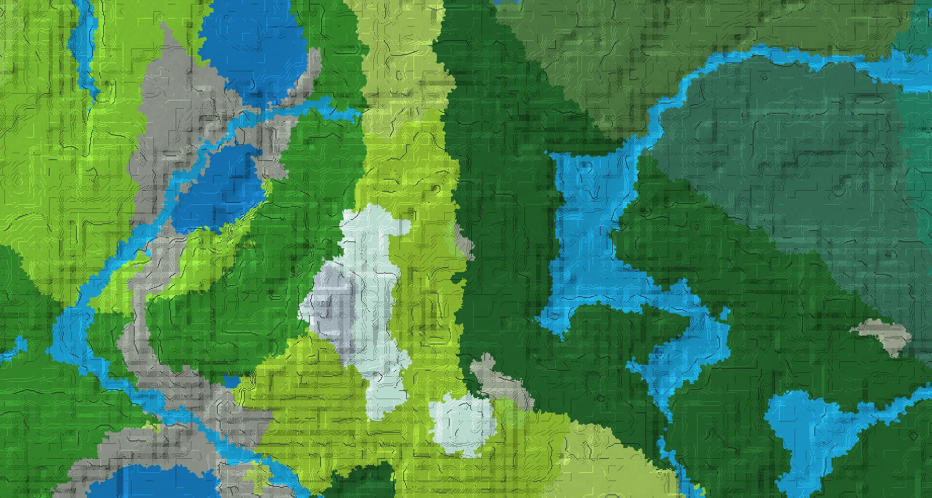 Seed map — Pale Garden Northwest of a Dark Forest Start