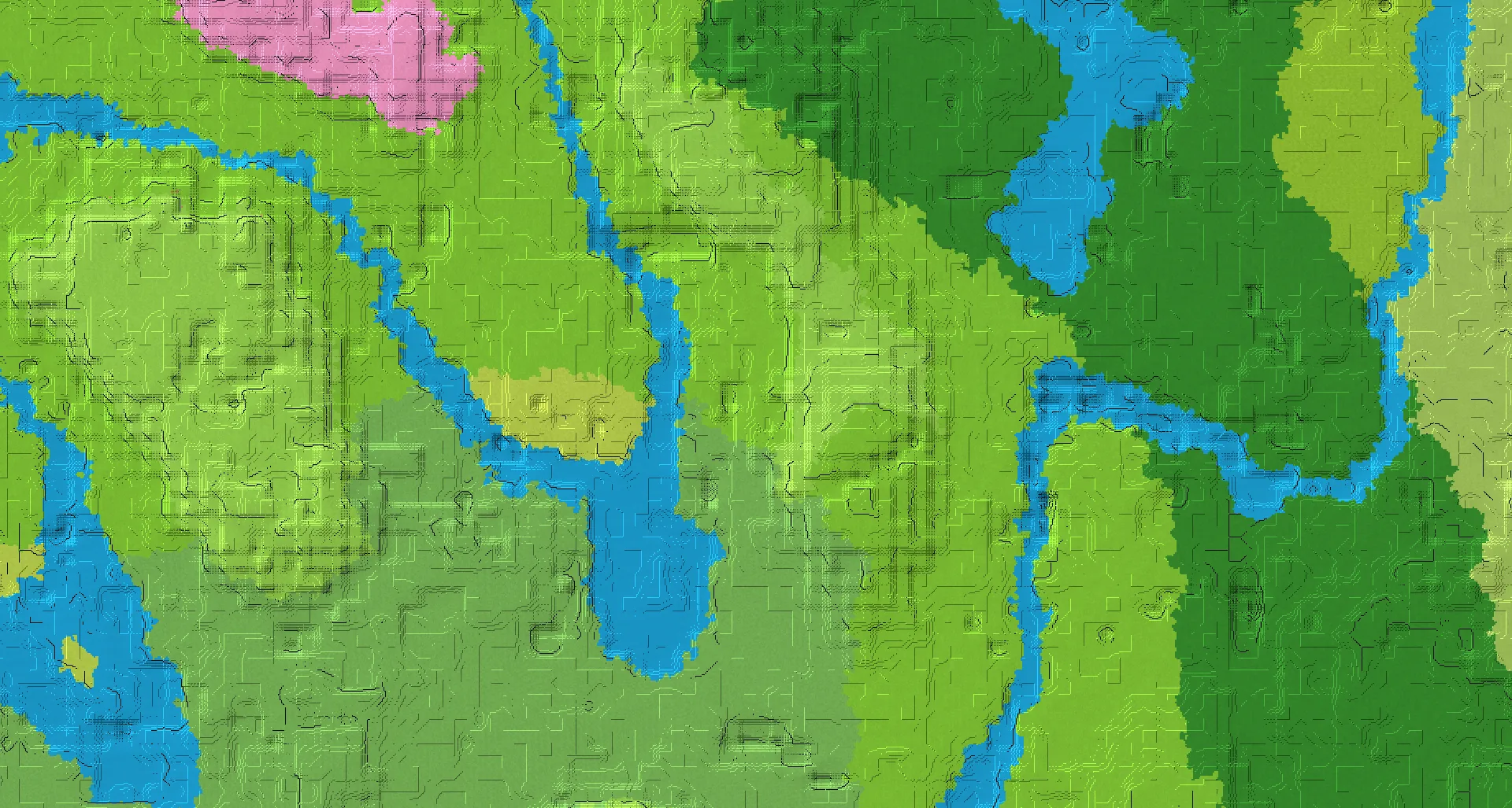 Seed map — Cherry Grove and Village from Plains at 64, 80
