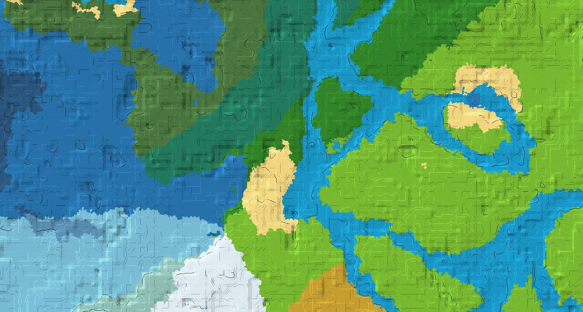 Seed map — Stronghold West of a Dappled Forest Start