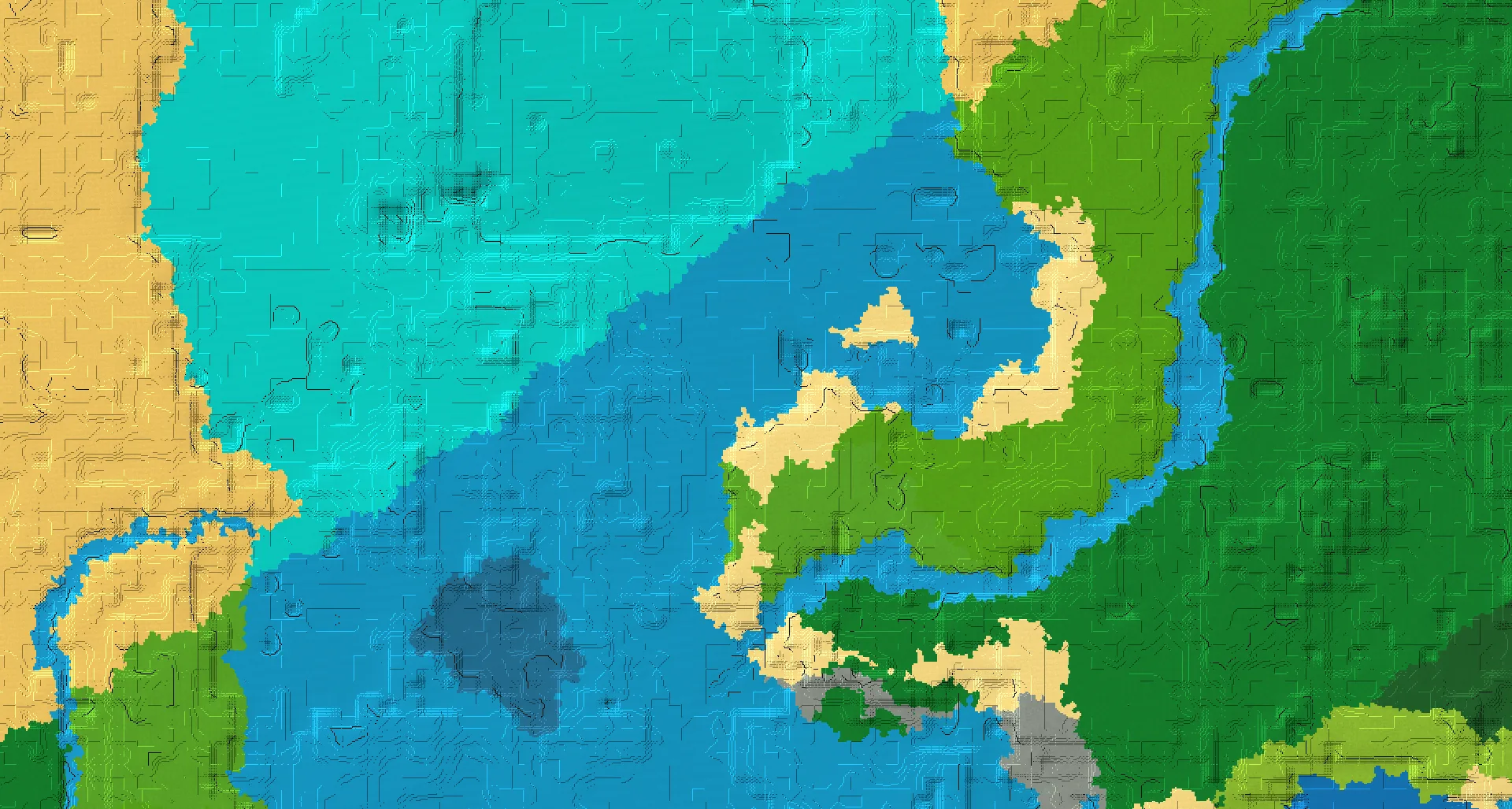 Seed map — Lukewarm Ocean Northwest of a Beach Start