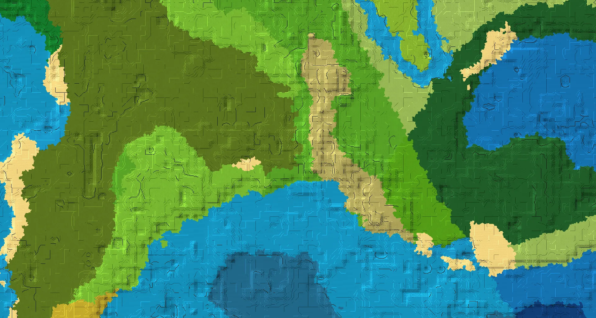 Seed map — Mangrove Swamp Southwest of a Dark Forest Start