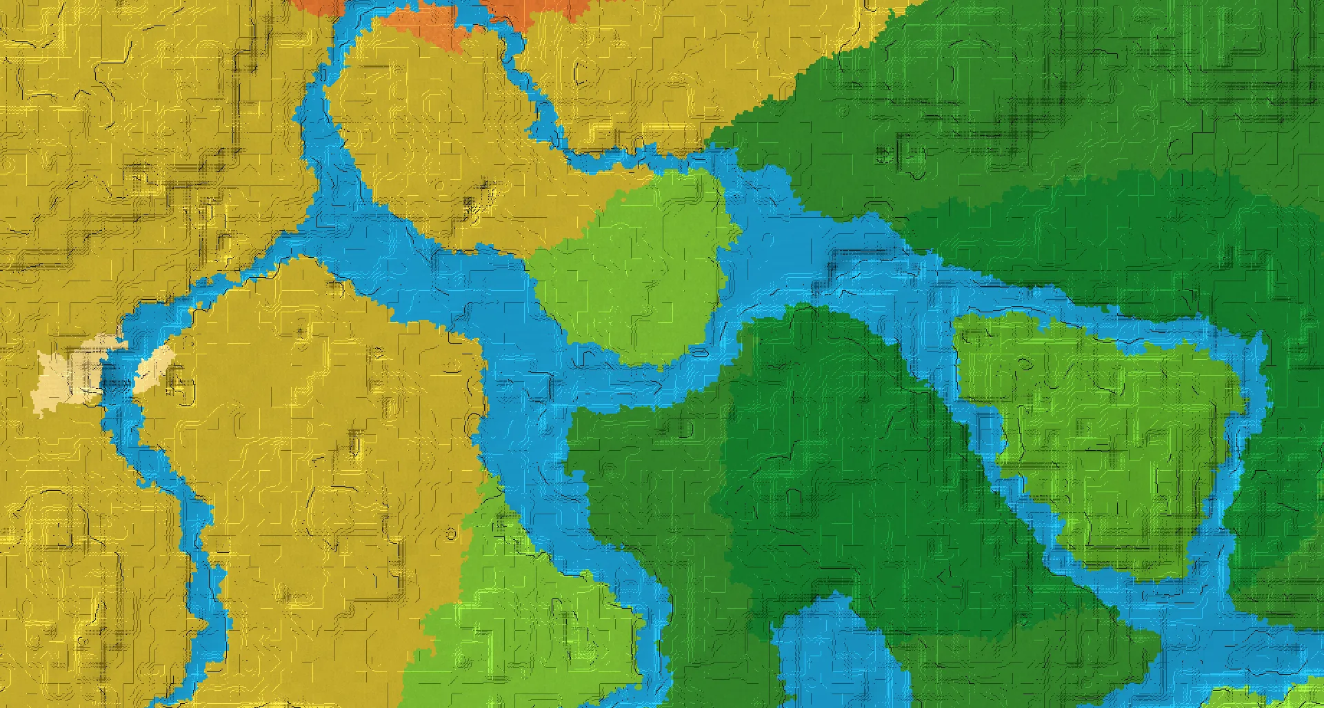 Seed map — Pillager Outpost Northwest of a Jungle Start