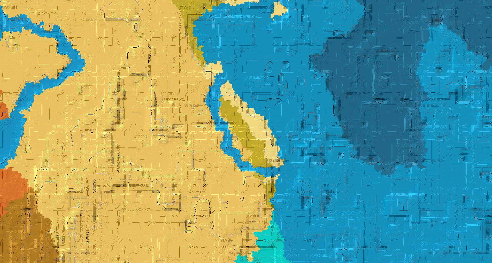 Seed map — Savanna Start with Village with Desert Temple