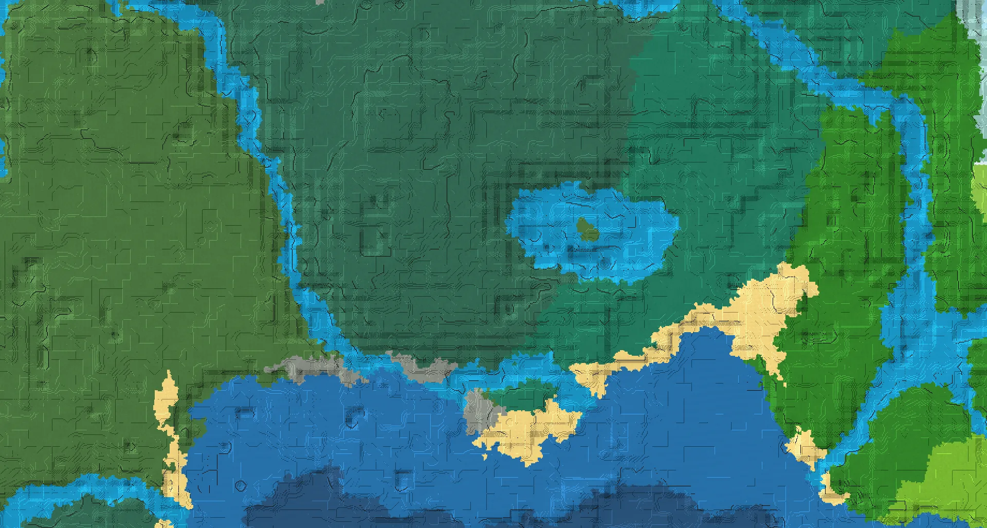 Seed map — Lush Caves Northwest of a Taiga Start