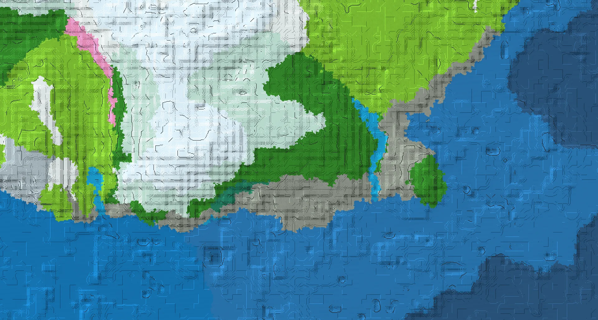 Seed map — Ancient City West of a Forest Start