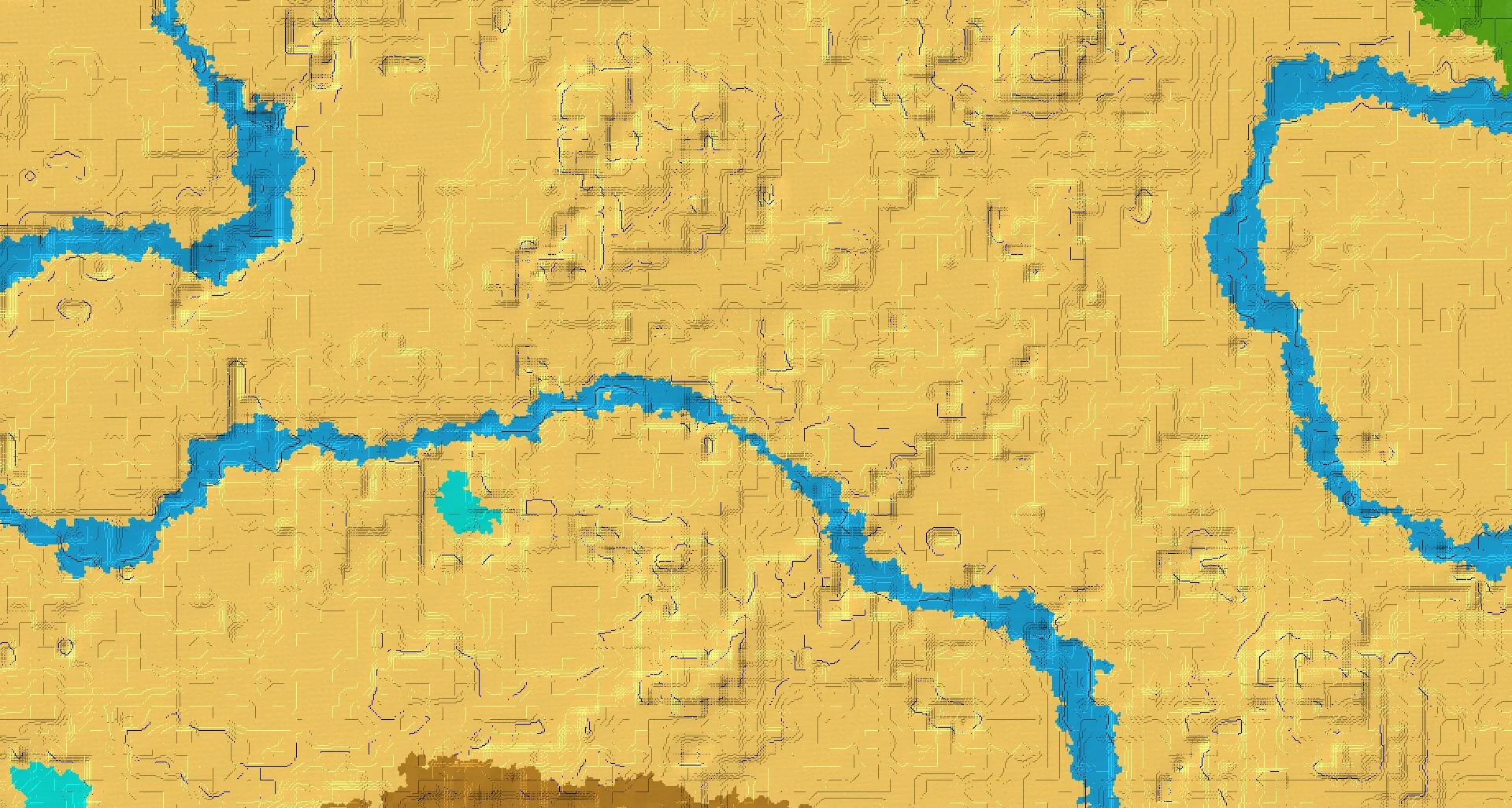 Seed map — Desert Start with Village