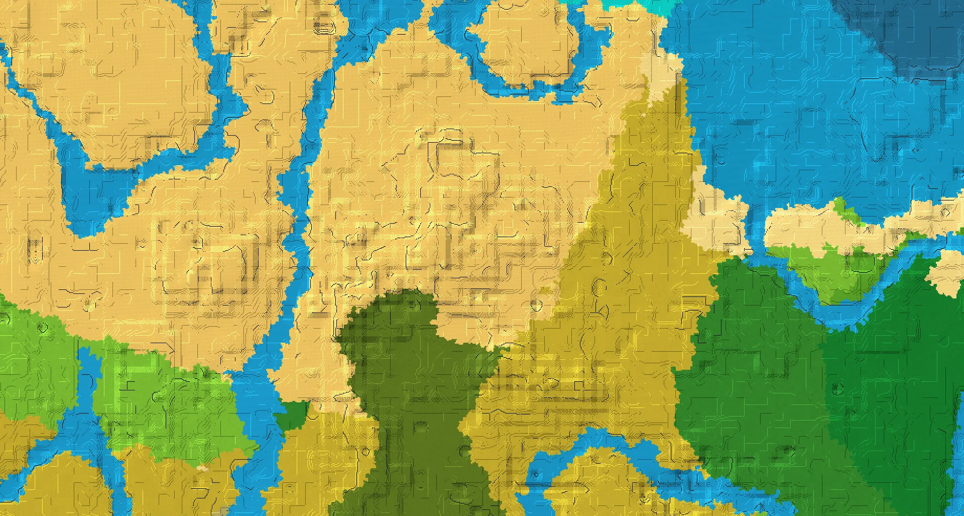 Seed map — Village South of the Desert Start with Desert Temple