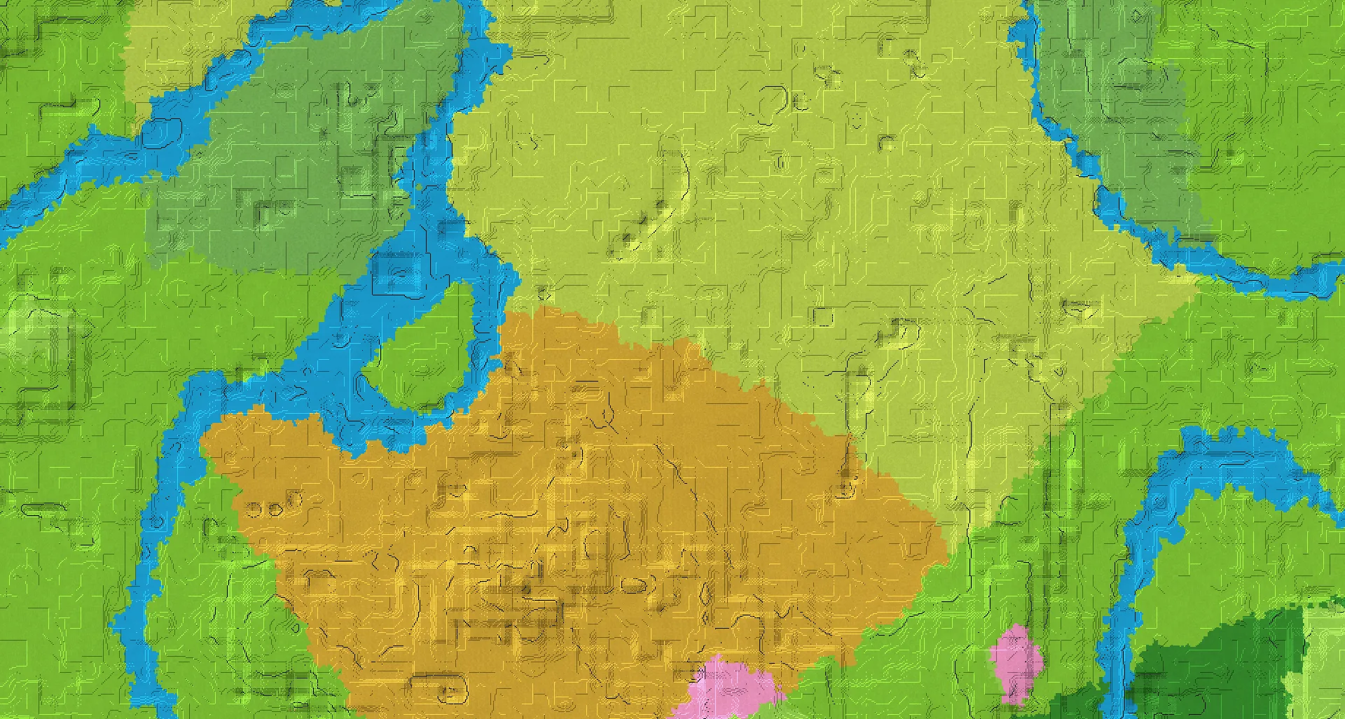 Seed map — Dappled Forest Southwest of a Sunflower Plains Start