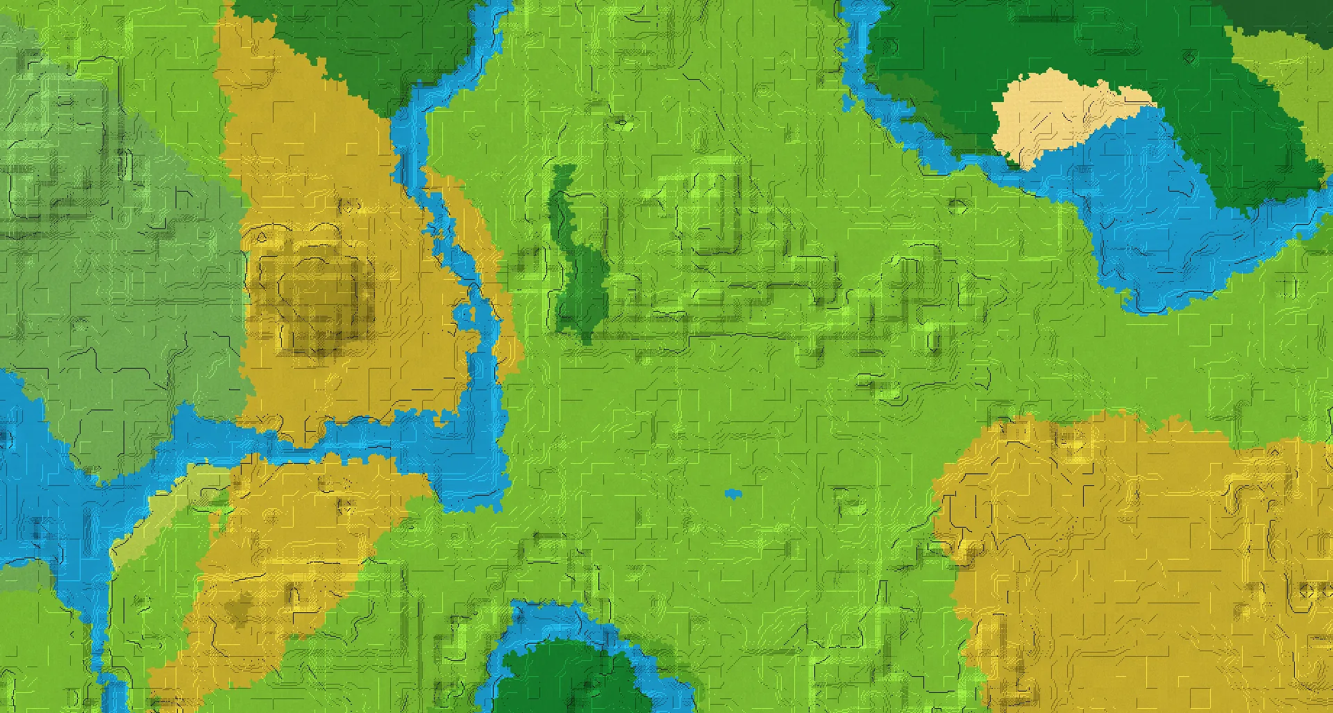 Seed map — 2 Villages near a Forest Start with Trial Chambers