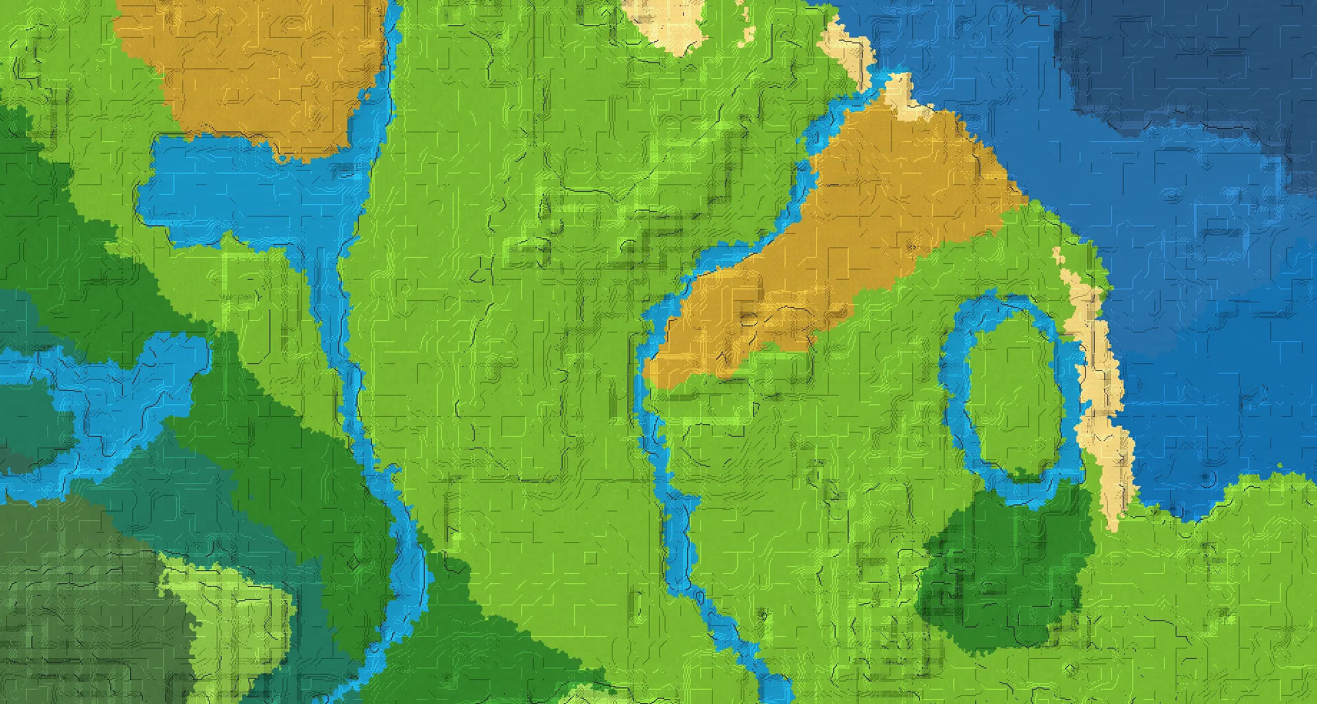 Seed map — Dappled Forest Northeast of a Plains Start