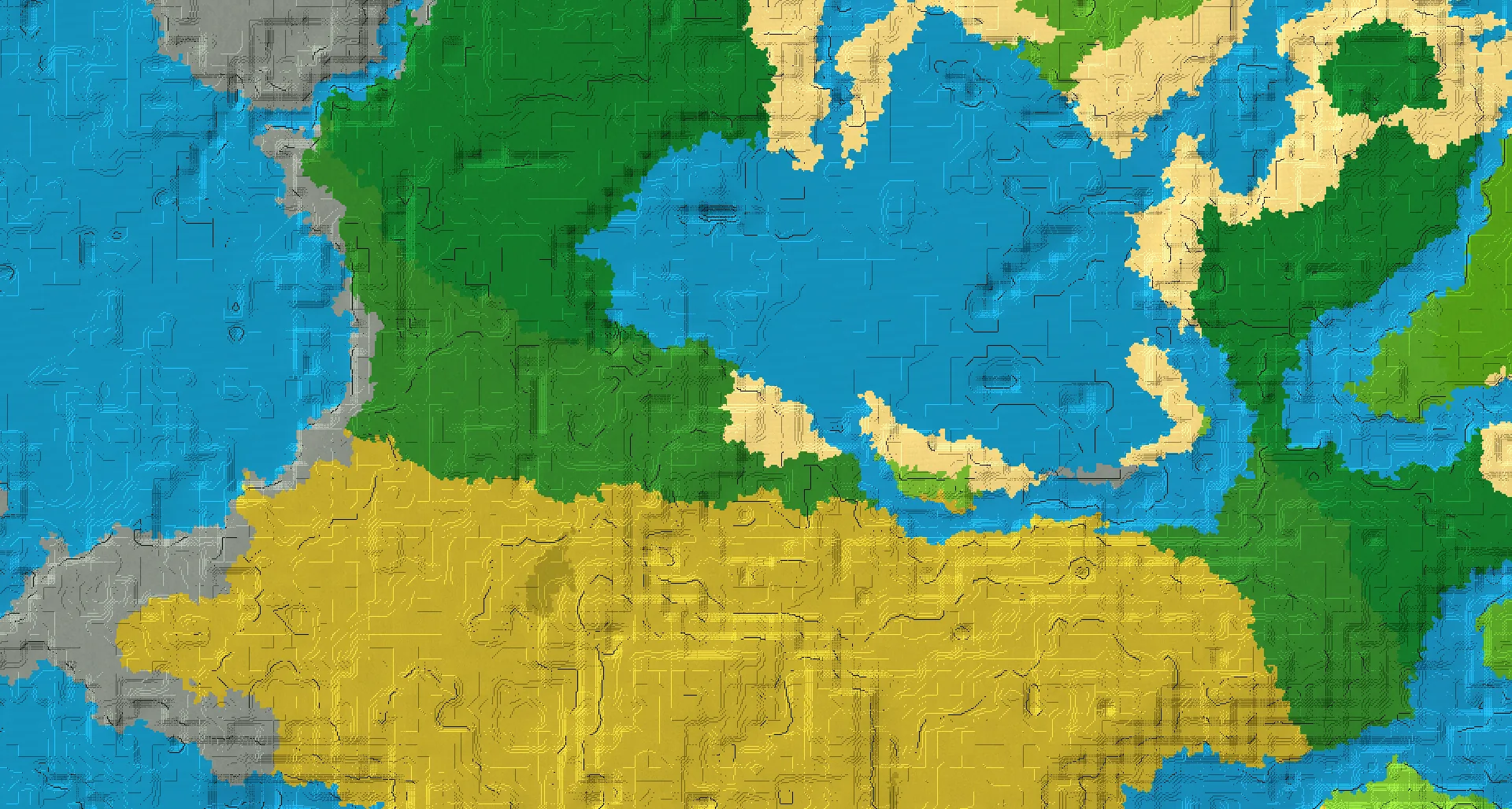 Seed map — Beach East of a Forest Start