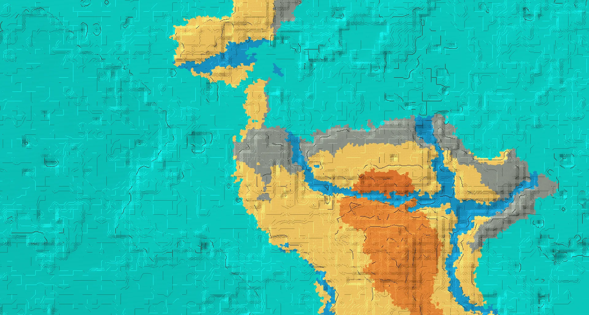 Seed map — River Northeast of a Desert Start