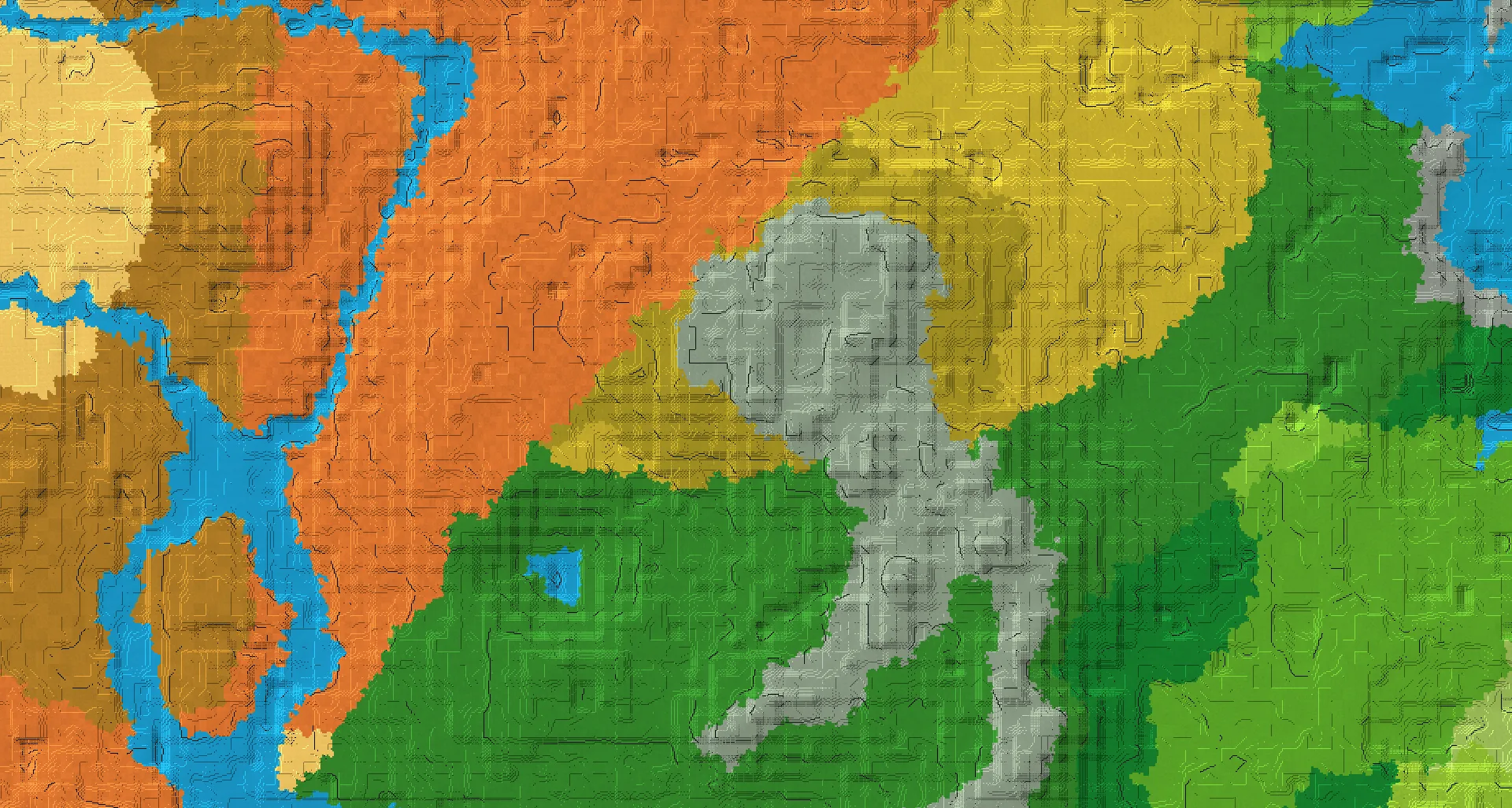 Seed map — Stony Peaks Northeast of a Savanna Plateau Start