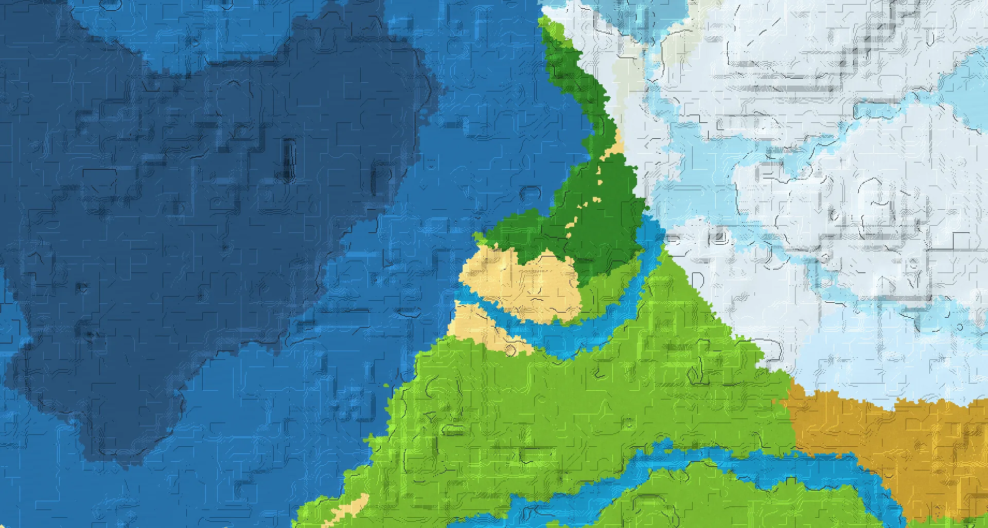 Seed map — Shipwreck Southwest of a Forest Start