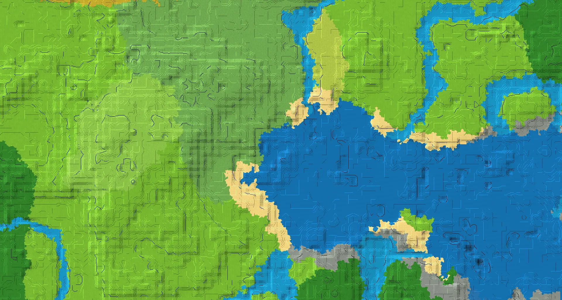 Seed map — Ocean Ruins Northeast of a Plains Start with Ruined Portal