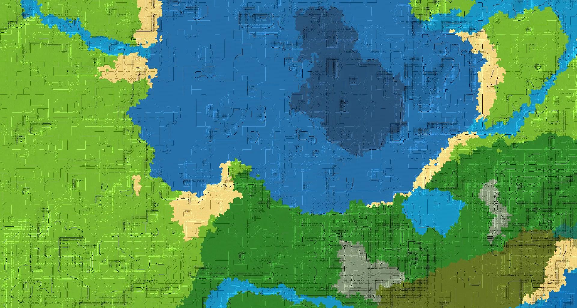 Seed map — Ocean Ruins Northeast of a Forest Start