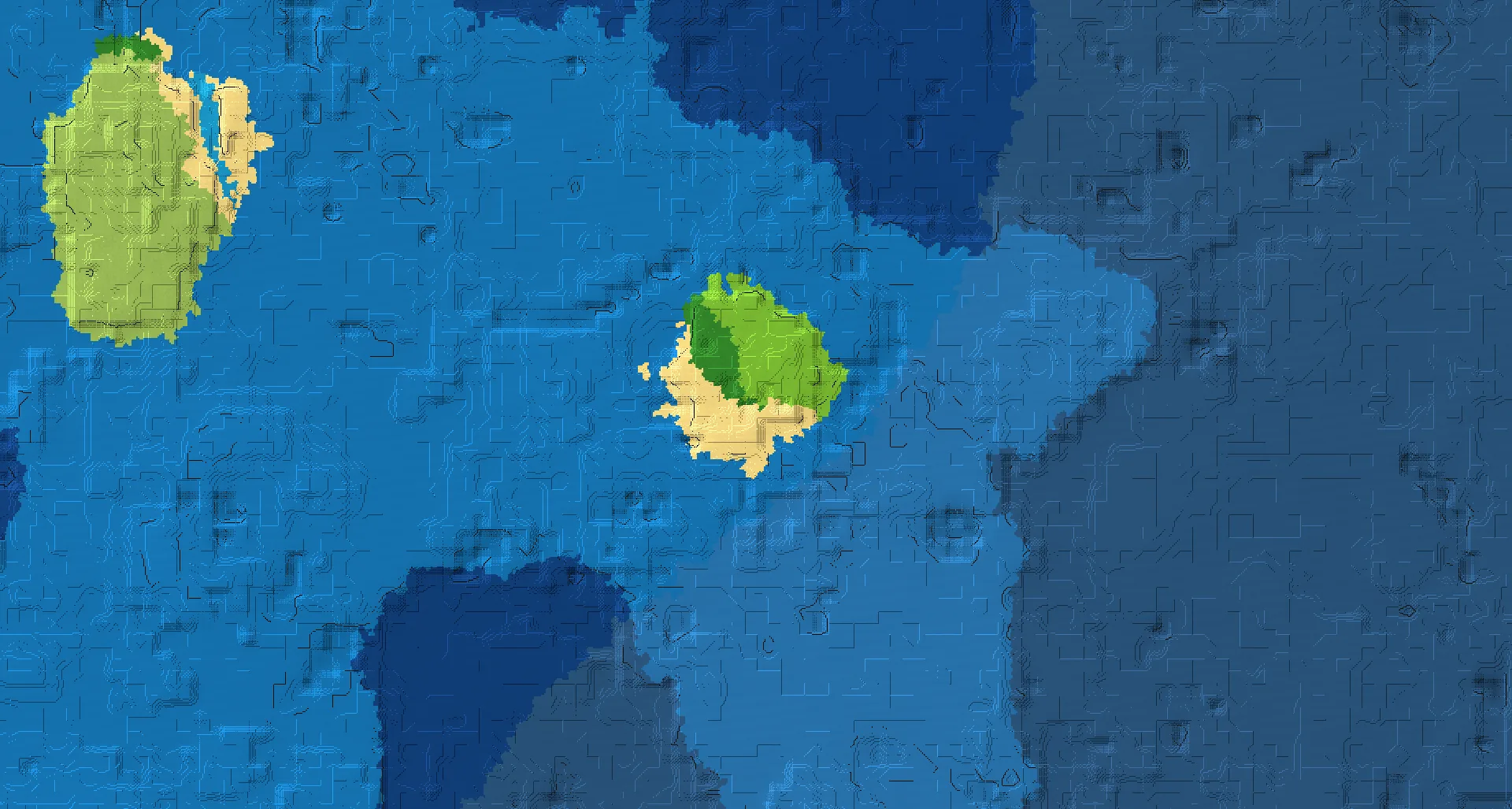 Seed map — Lonely ocean island village