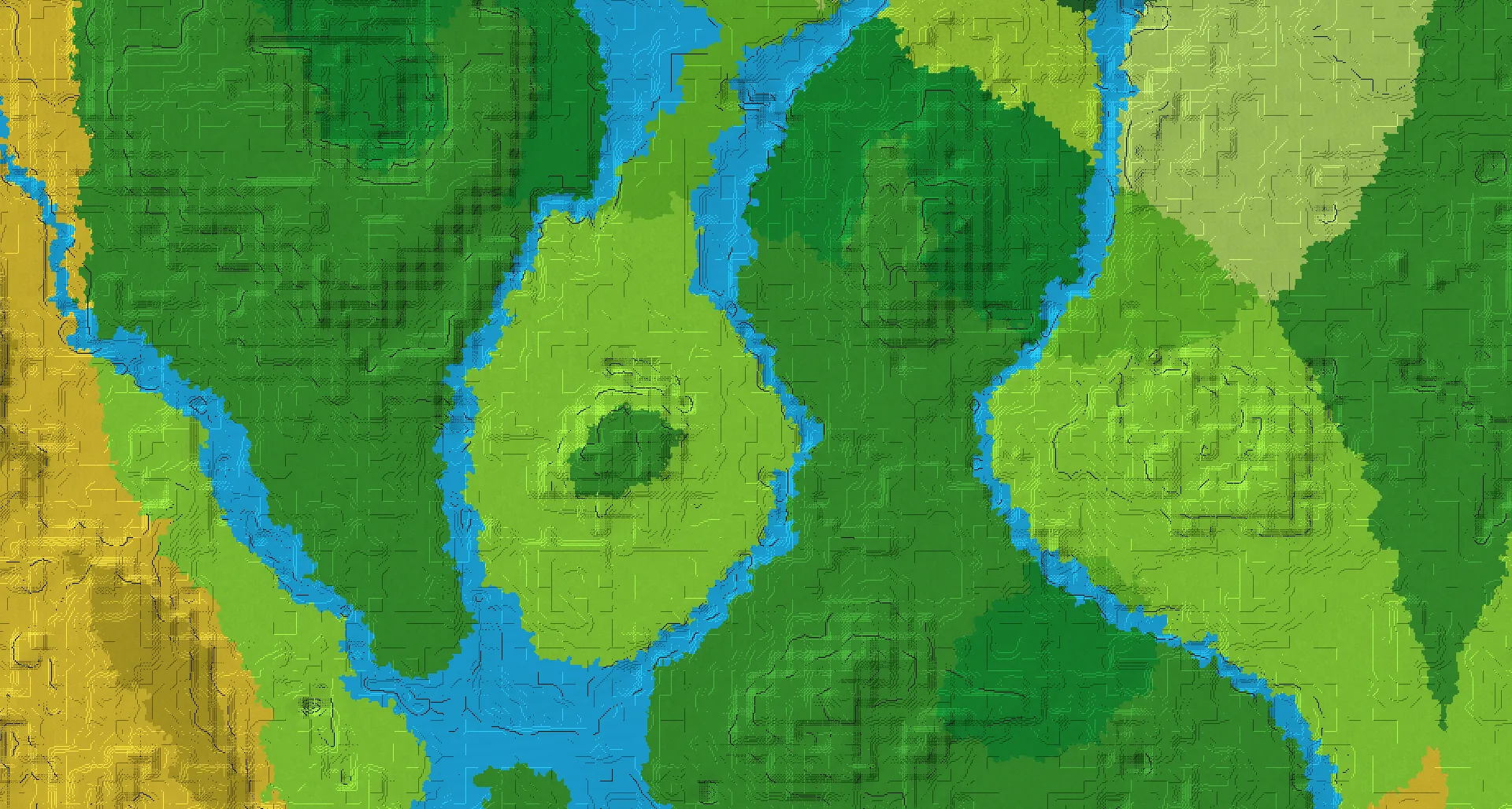 Seed map — 2 Villages near a Plains Start at 112, 48