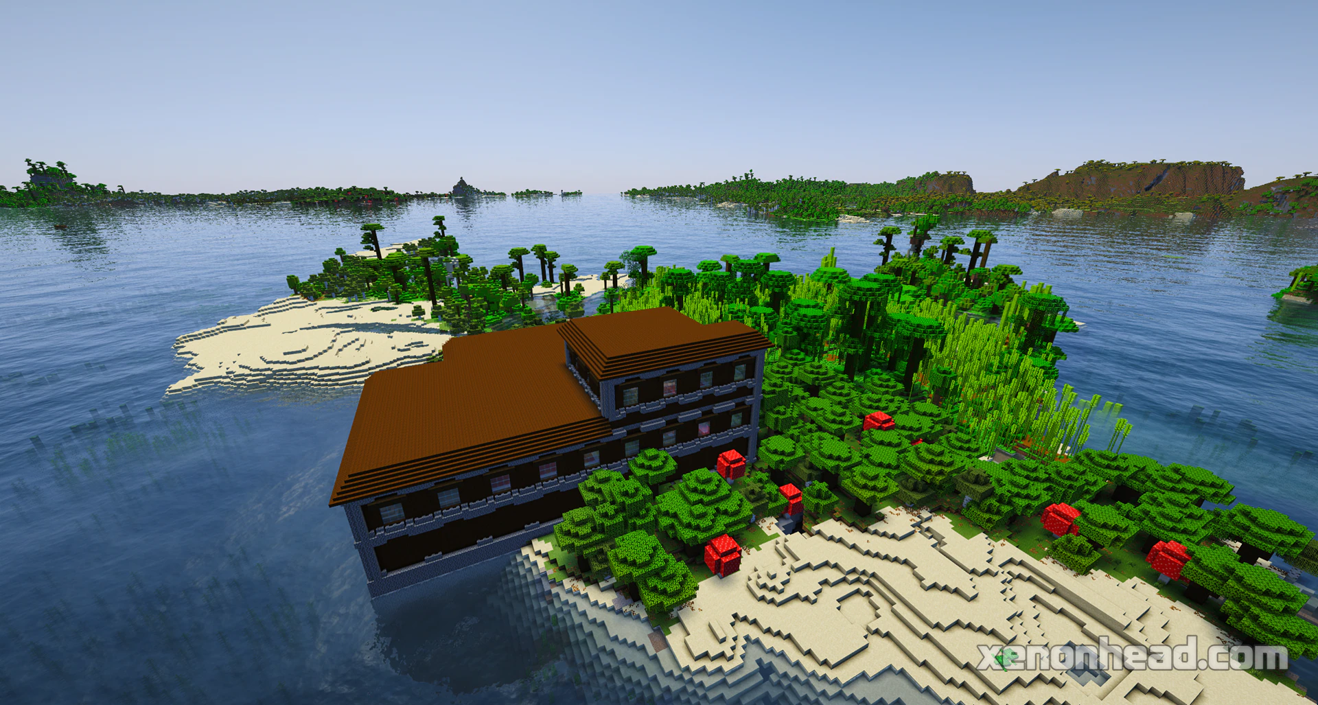 Jungle island woodland mansion