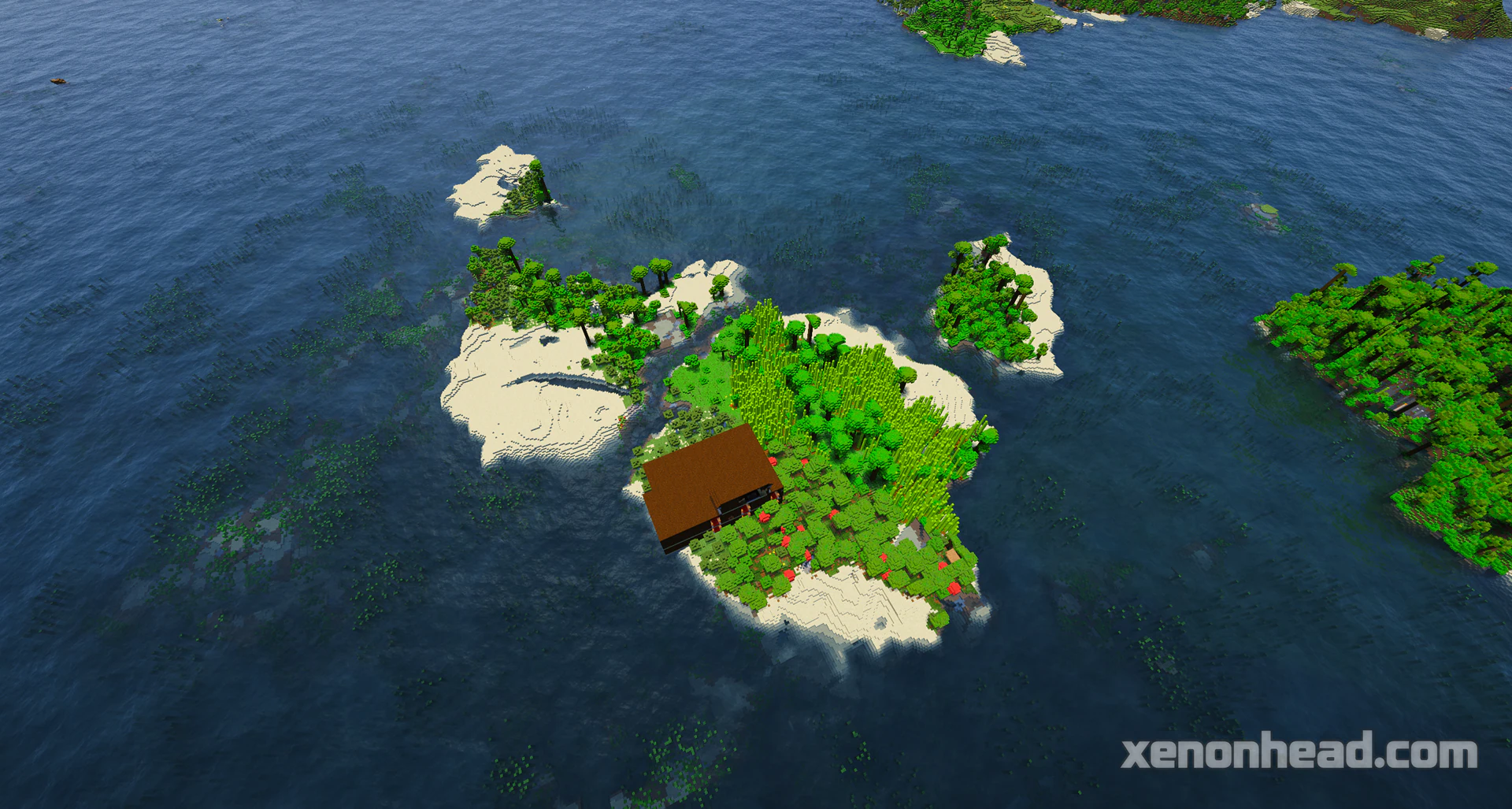 Jungle island woodland mansion