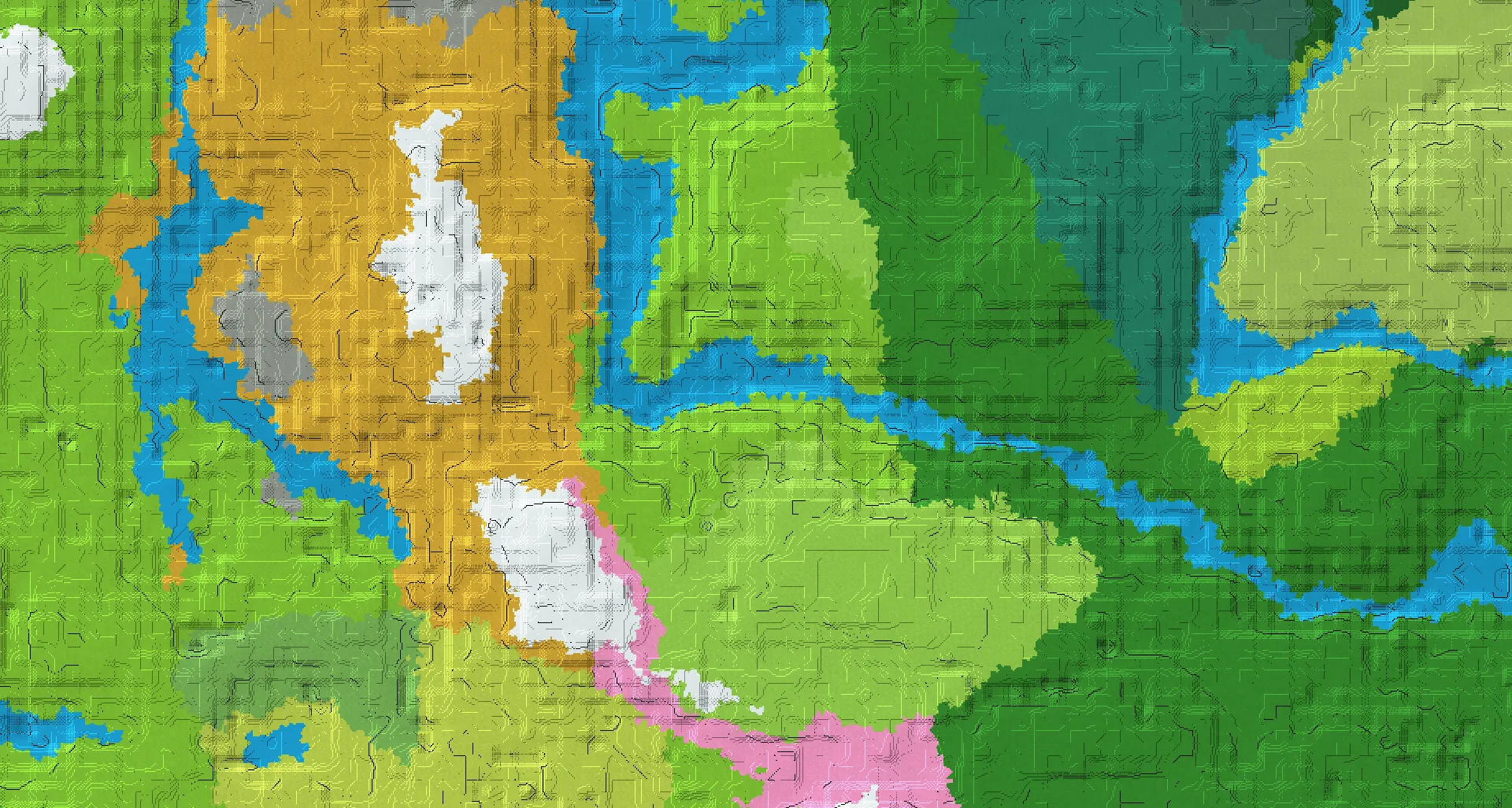 Seed map — Cherry Grove and Village from Dappled Forest