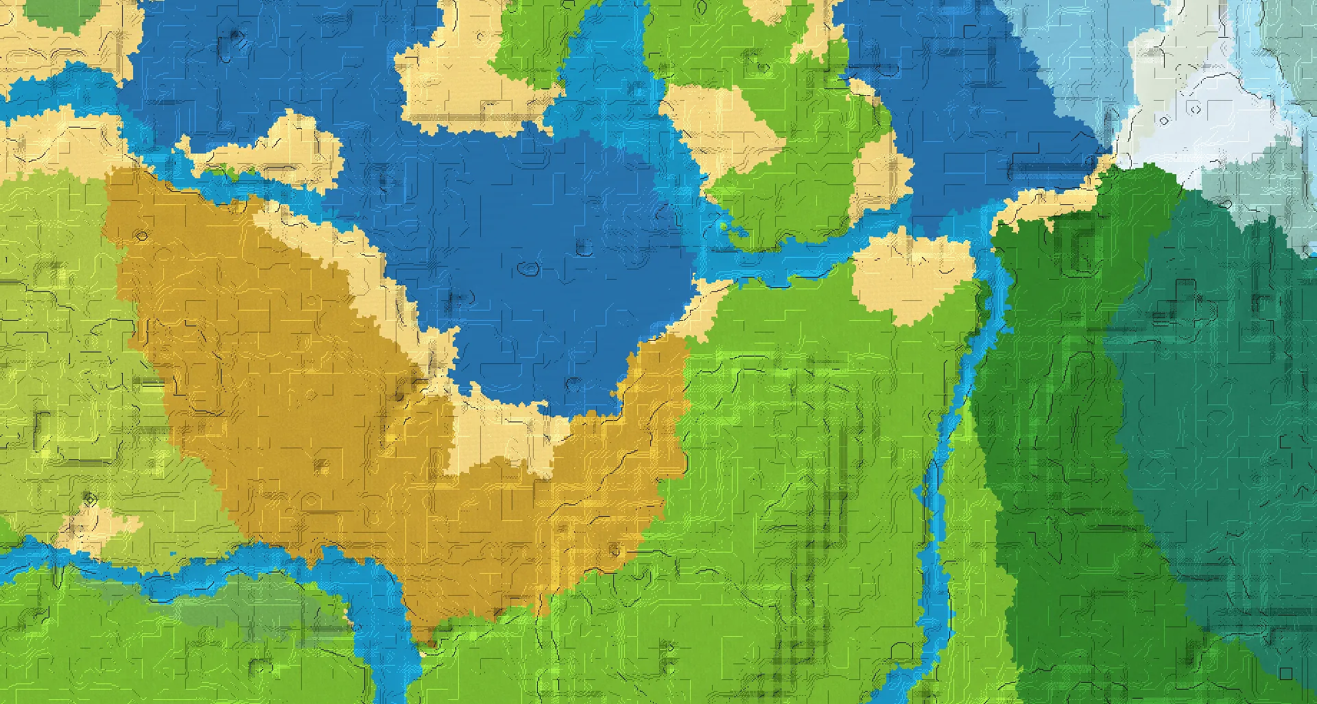 Seed map — Dappled Forest South of a Plains Start