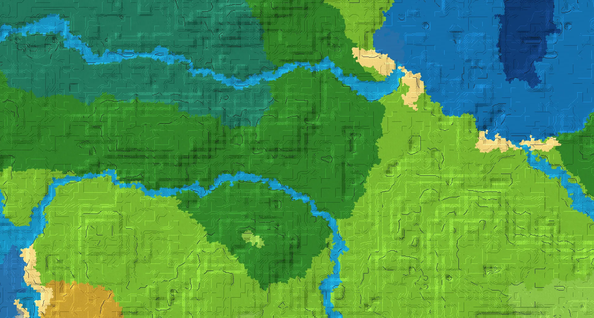 Seed map — Forest Start with Trial Chambers at 16, -48