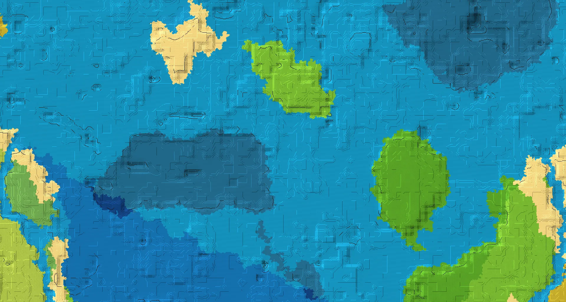 Seed map — Ocean-focused Start in Plains with Ocean Monument