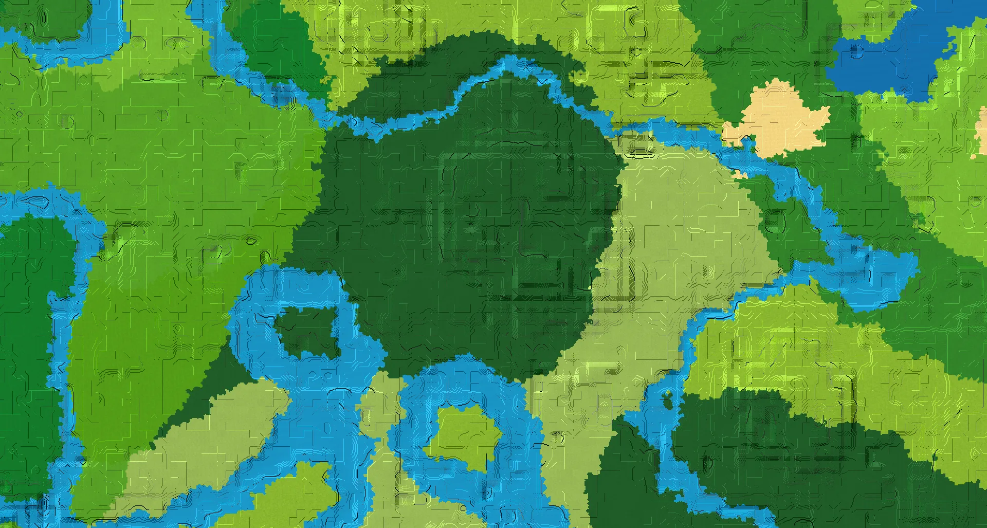Seed map — Woodland Mansion Southeast of a Jungle Start with Trial Chambers