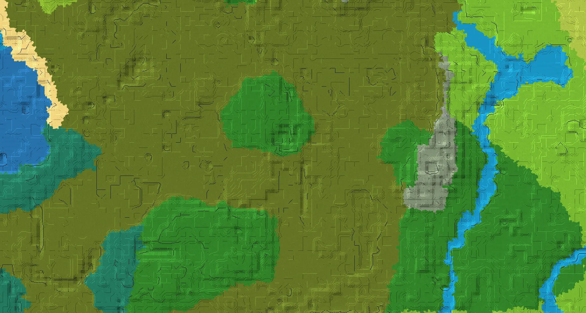 Seed map — Swamp Start with Ruined Portal at -32, -32