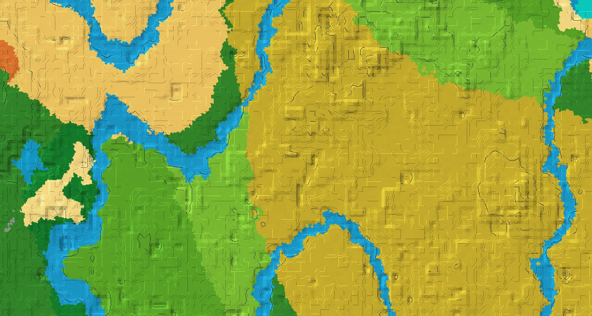 Seed map — Savanna Start with Village at 0, 0