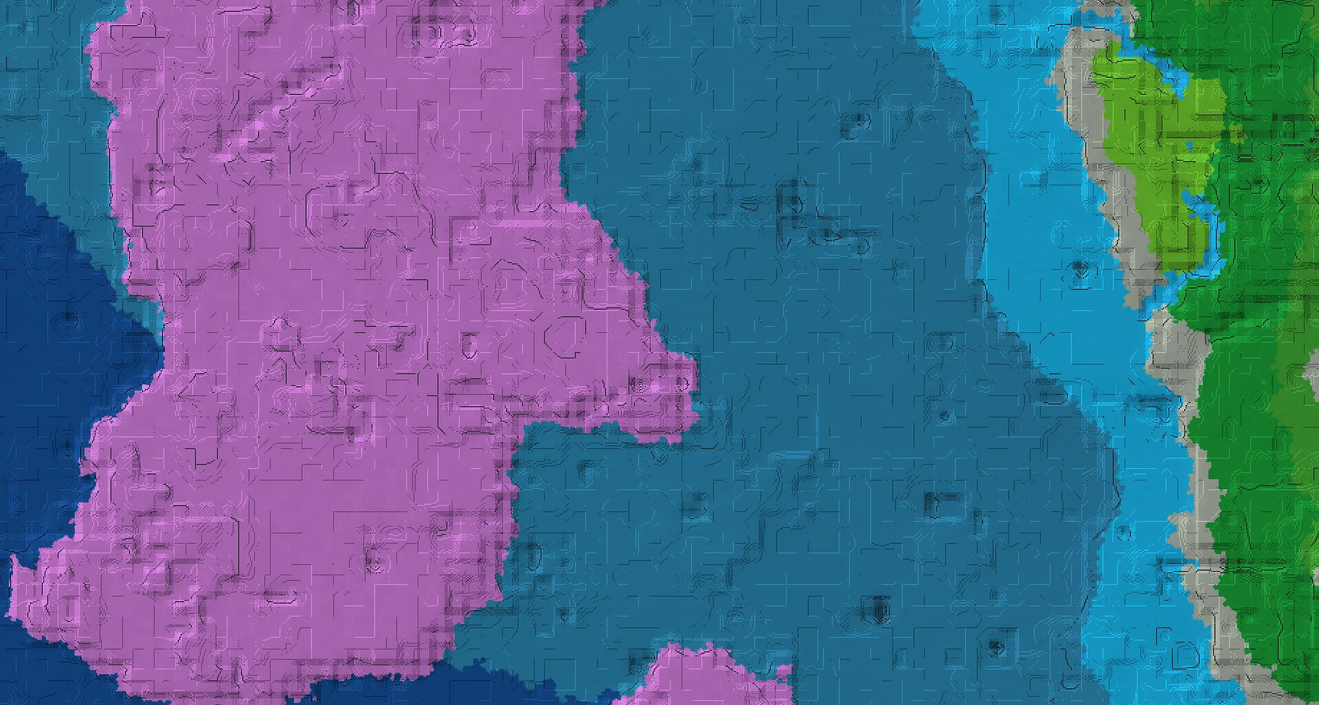 Seed map — Mushroom Fields West of a Sparse Jungle Start