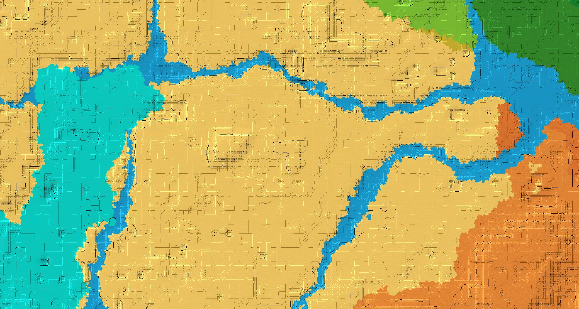 Seed map — Desert Temple Northeast of a Desert Start