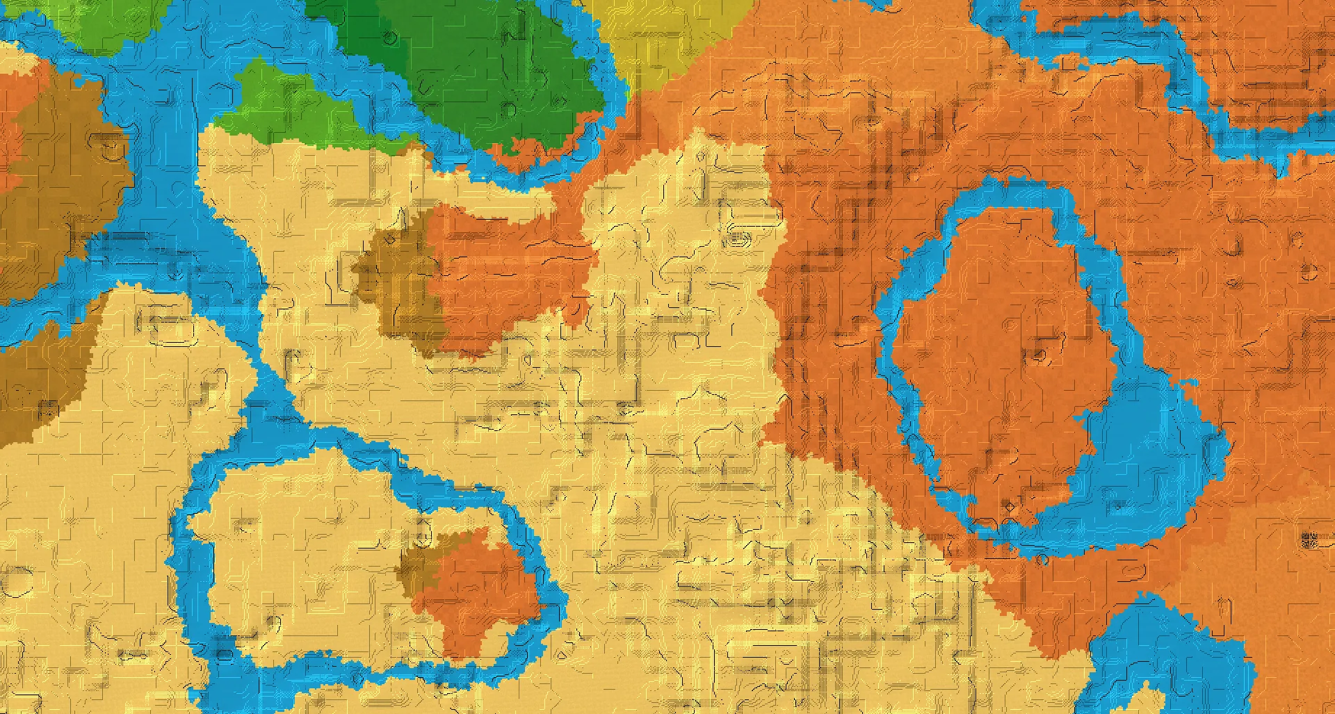 Seed map — Desert Temple Southeast of a Desert Start at 272, 240
