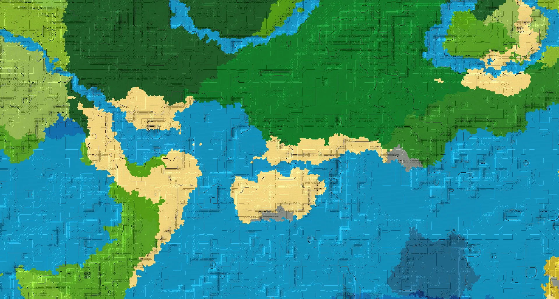 Seed map — Beach South of a Jungle Start