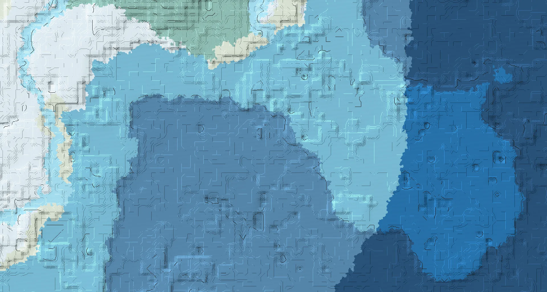 Seed map — Ocean Monument Southeast of a Snowy Taiga Start