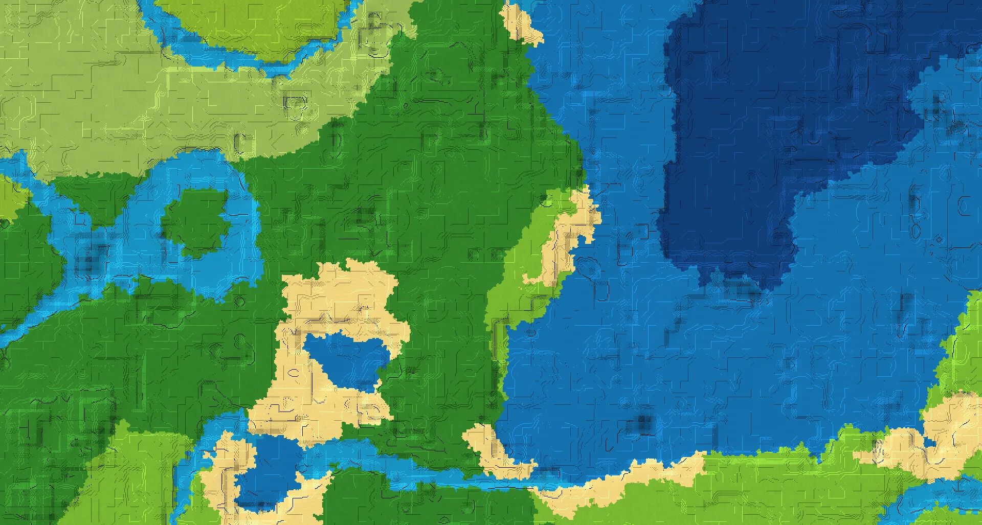 Seed map — Mineshaft Southwest of a Plains Start