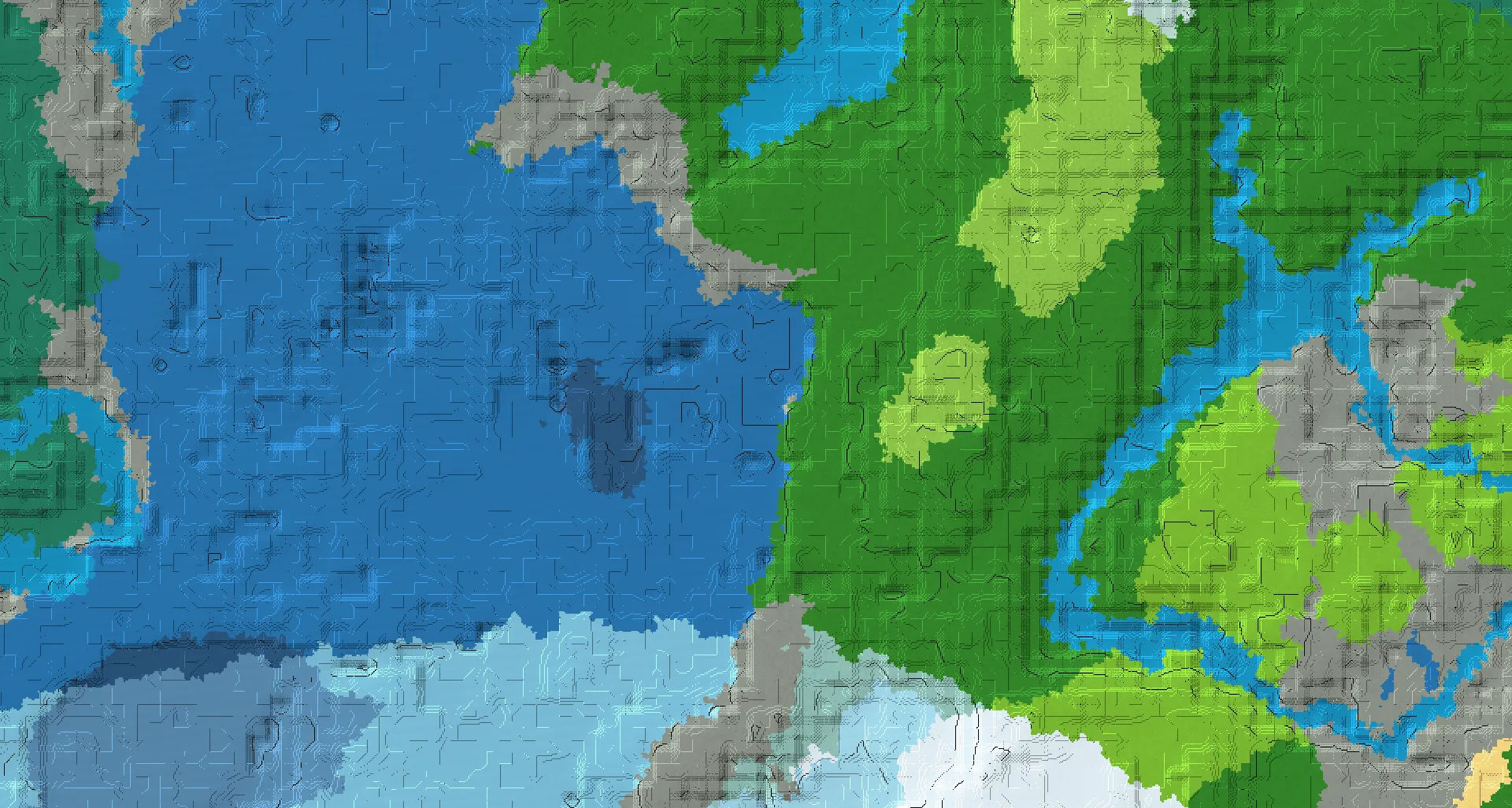 Seed map — Cold Ocean West of a Forest Start