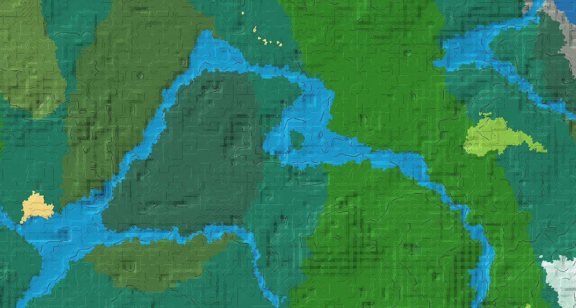 Seed map — River North of a Taiga Start