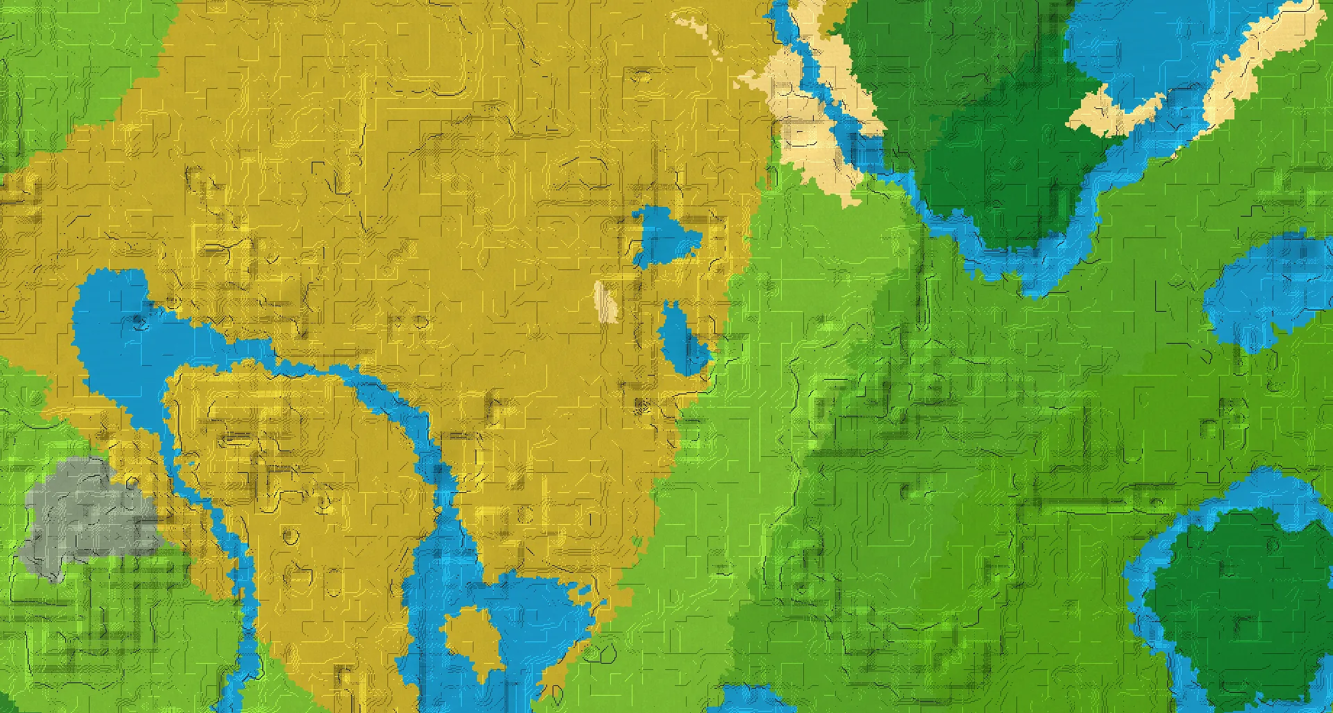 Seed map — Lukewarm Ocean North of a Plains Start