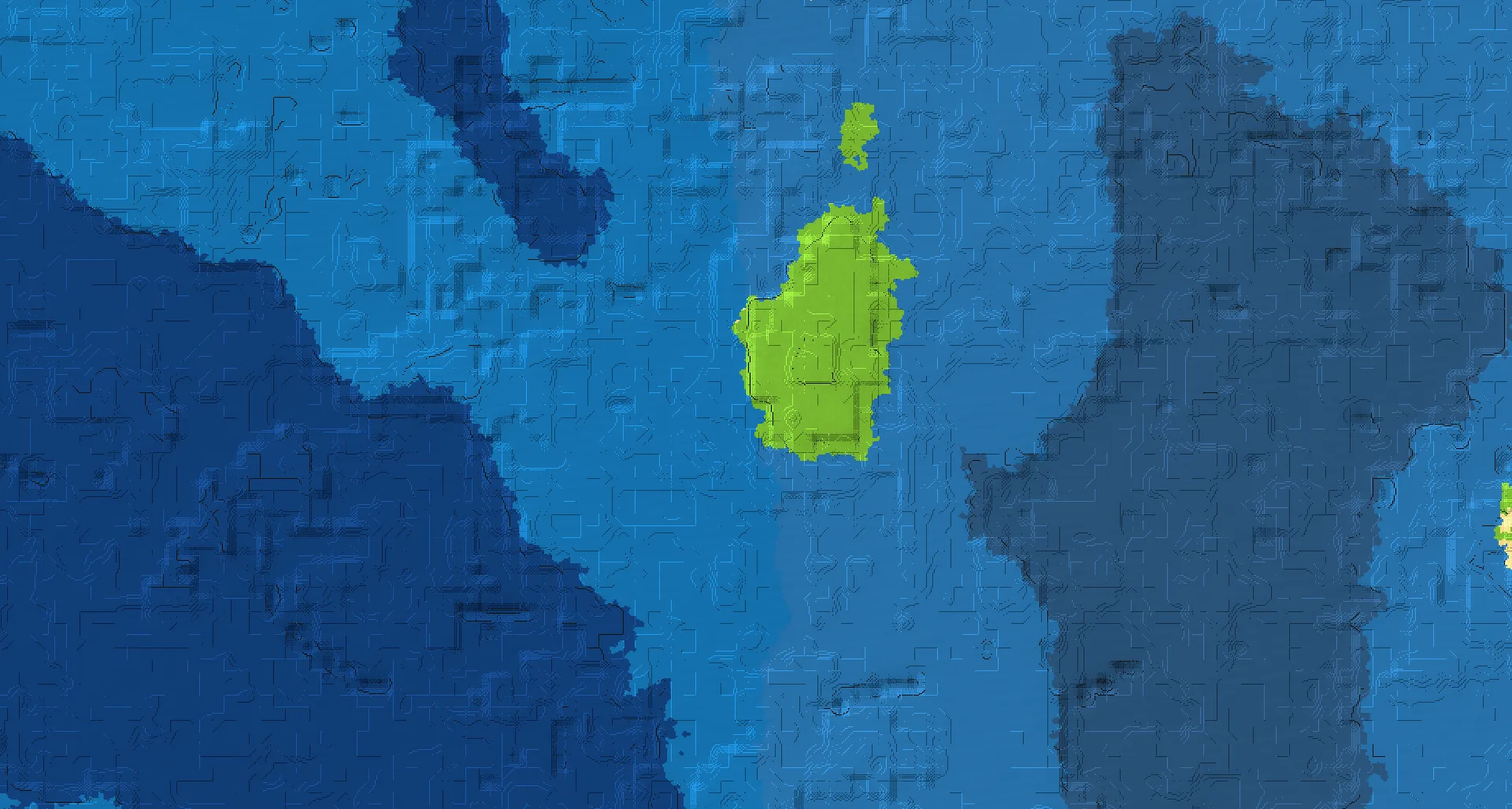 Seed map — Ocean peninsula village