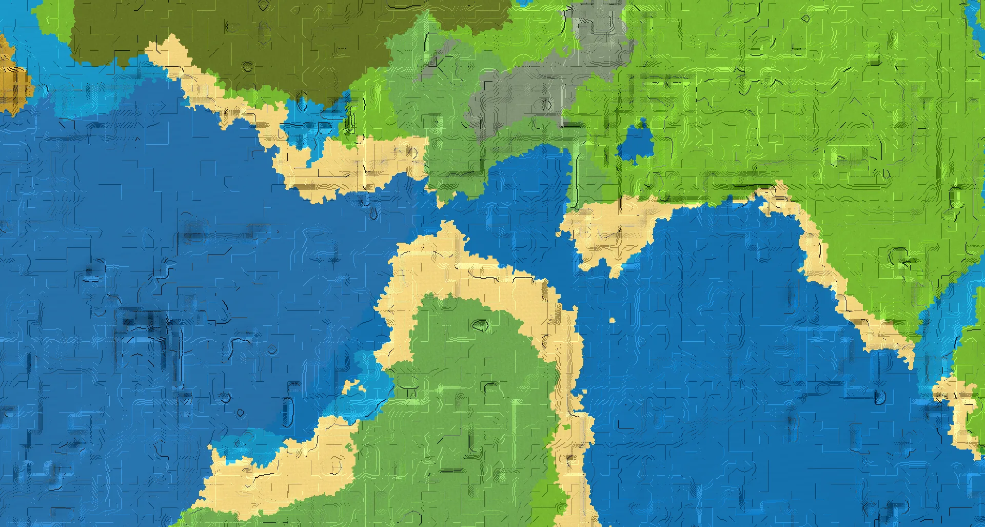 Seed map — Buried Treasure Southwest of a Windswept Savanna Start