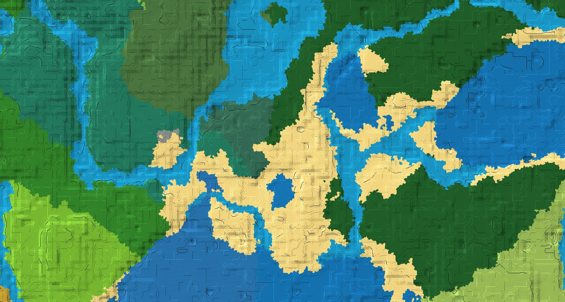 Seed map — Shipwreck Northeast of a Forest Start