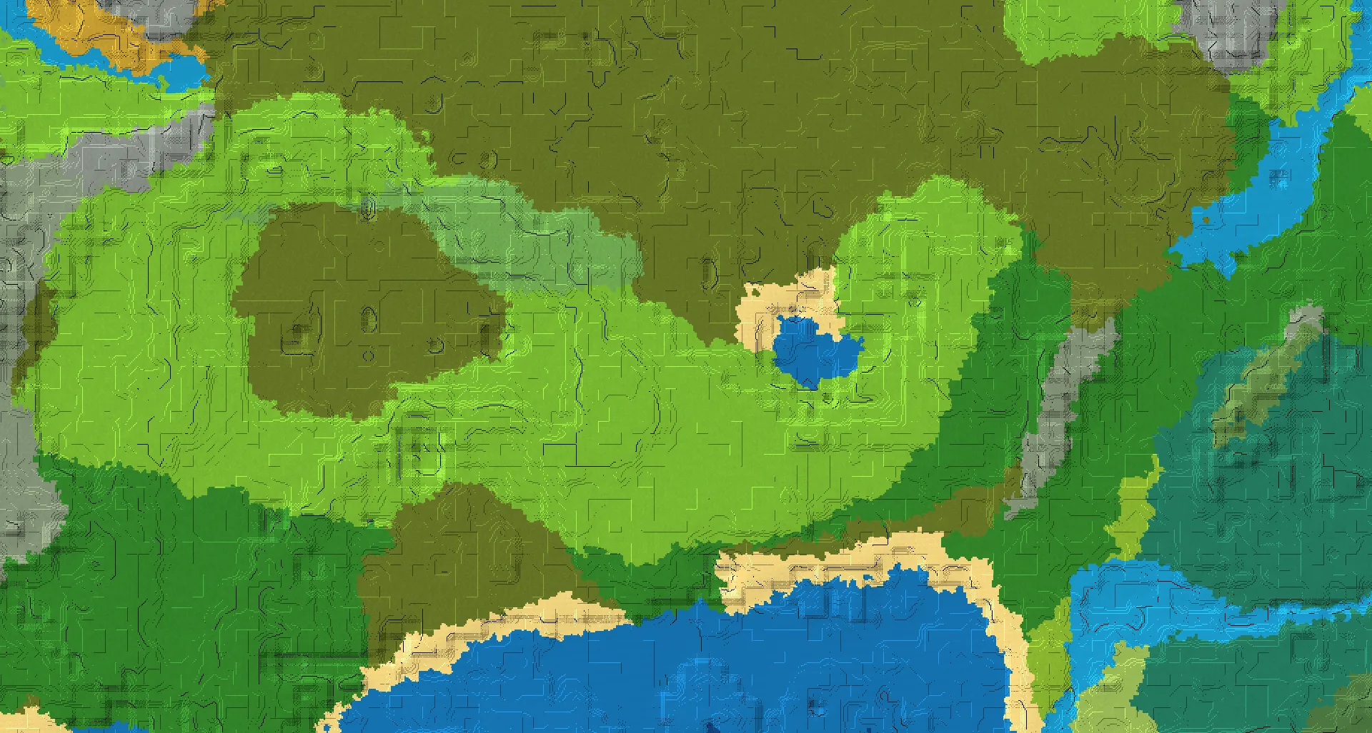 Seed map — Pillager Outpost North of a Forest Start