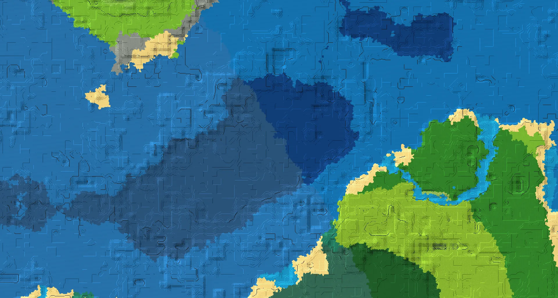 Seed map — Ocean Monument Northwest of a Birch Forest Start