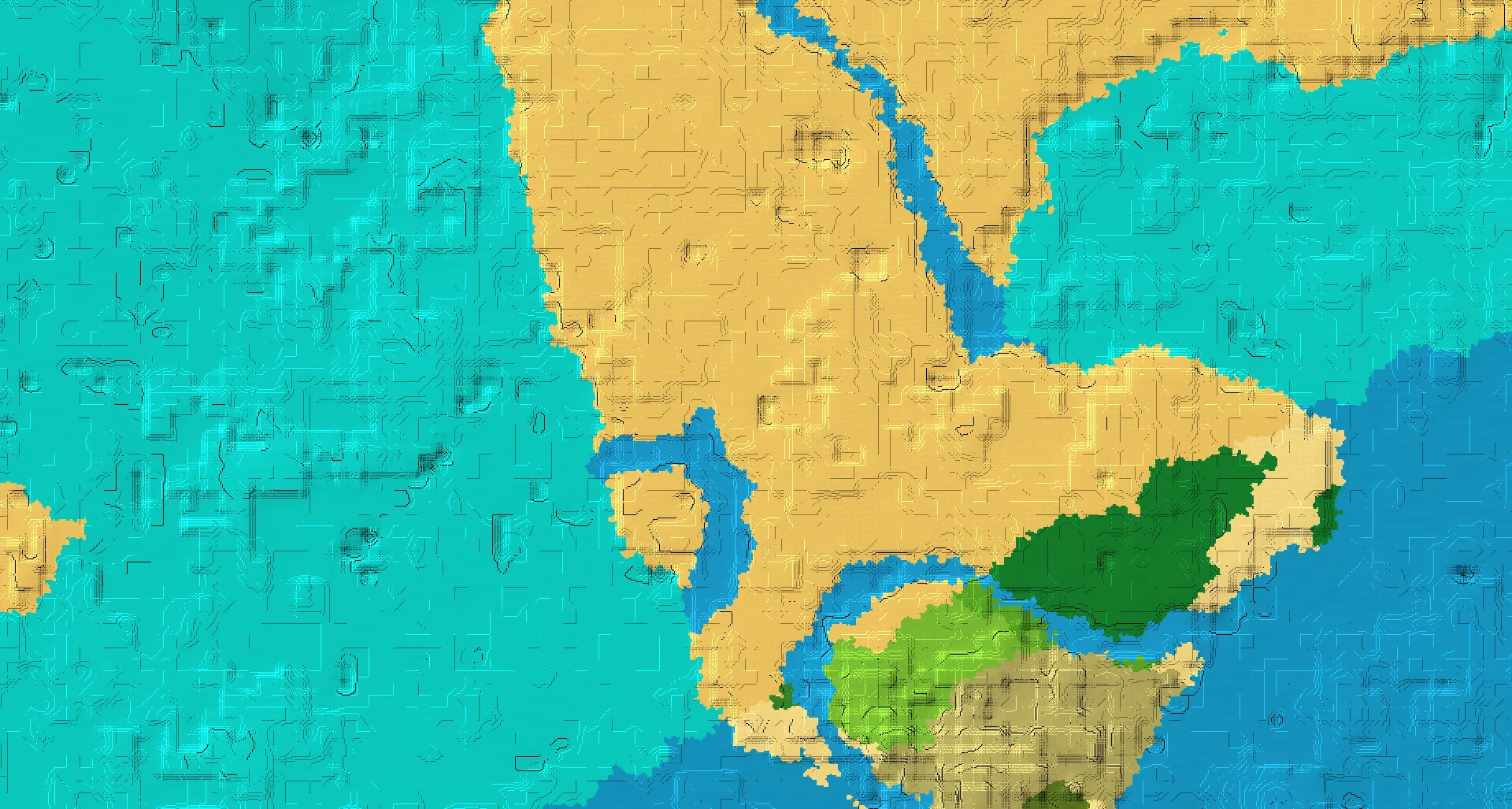 Seed map — Desert Temple East of a Desert Start with Trial Chambers
