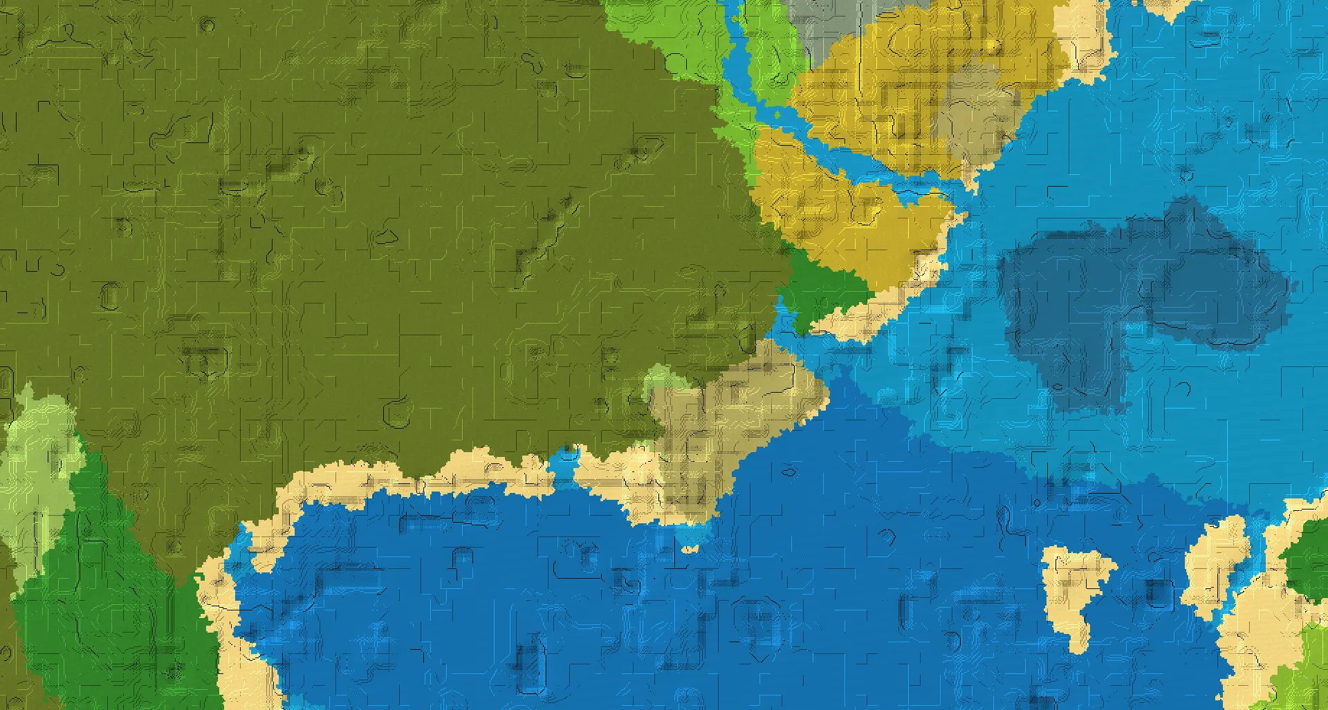 Seed map — Swamp Start with Ruined Portal at 16, 40